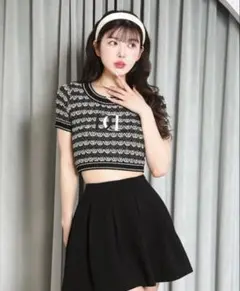 Darich ダーリッチ DDマリンボーダーニットトップス