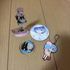 レムラム 缶バッチ アクリルスタンド アクリルキーホルダー ラバーストラップ