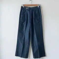 URBAN RESEARCH ROSSO デニムワイドパンツ(S)タック入り