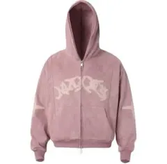 ELEV ピンク ジップパーカー ストリートパーカー（ピンク） el1195 | elev fashion store