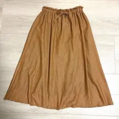 KATHARINEROSSブラウン フレアスカート ウエストゴムのサムネイル