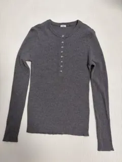 IENA イエナ　リブヘンリーネックプルオーバー