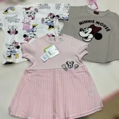 203 ミニーマウス Tシャツ 3点セット チュニック