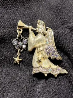 西ドイツ製　レア・ビンテージのkoeste社のラッパを吹く天使！豪華で可愛い！ 西ドイツ製 レア・ビンテージのkoeste社のラッパを吹く天使！豪華で