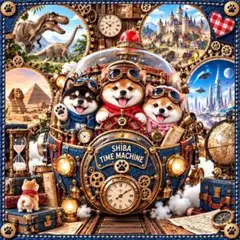 新柄‼️犬柄【374】限定パネル生地　　柴犬