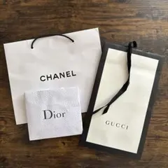 CHANEL Dior GUCCI ショップ袋 セット