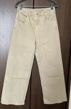 HEAR MARKET ベージュ ワイドレッグデニムパンツ　Mのサムネイル