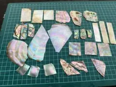 螺鈿細工用 貝殻セットアワビ/白蝶貝/夜光貝 /黒蝶貝　天然素材 ハンドメイド
