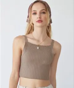 ALEXIA STAM スクエアリブキャミソールのサムネイル