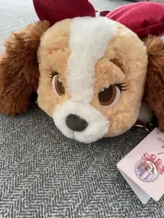 ディズニーストア わんわん物語 70周年 レディ ポシェット ぬいぐるみ