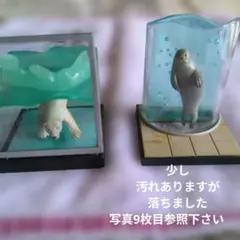 旭川動物園？ホッキョクグマとアザラシのフィギュアセット２個セット