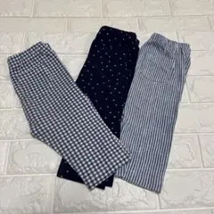 UNIQLO ユニクロ スパッツ レギンス 7部丈 3点セット 90のサムネイル