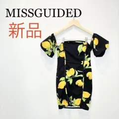 新品タグ付　MISSGUIDED ミニドレス　タイト　ワンピース 　黒　キャバ嬢