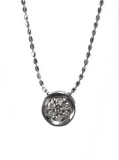 プラチナ 0.4ct 一粒ダイヤモンド ネックレス - メルカリ