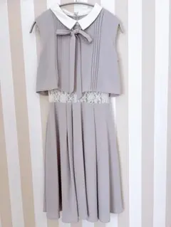 【美品】titty&co. ノースリーブワンピース グレー