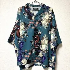 Unrelaxing DESIGN 花柄 オープンカラー 半袖シャツのサムネイル