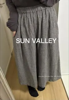 SUN VALLEY 千鳥格子ワイドパンツ　スカーチョ