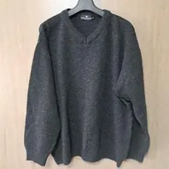 MARIO VALENTINO ダークグレー Vネックセーター Lのサムネイル
