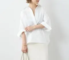 【Plage】R’IAMフォルムスキッパー半袖 シャツのサムネイル