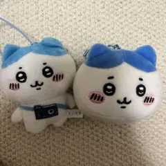 ハチワレ ぬいぐるみキーホルダー 2個セット