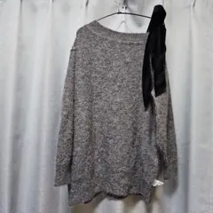 【最終値下げ】GRLグレー オフショルダー ニット 長袖