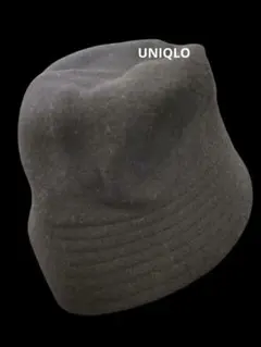 未使用　ユニクロ　ウール100% バケットハット　ブラック
