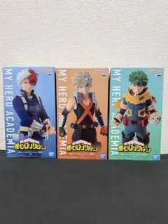 僕のヒーローアカデミア 緑谷出久 爆豪勝己 轟焦凍 フィギュア 3体セット