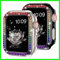 コンパチブル Apple Watch 用ケース 2個セット キラキラ