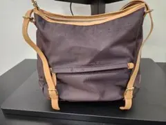 K. Tamura キタムラ　ダークブラウン ショルダーバッグ