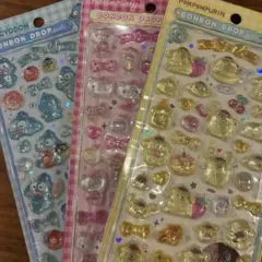 ボンボンドロップシール　サンリオ第二弾　ポムポムぷりん　ハンギョドン　キティ