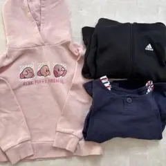 【130cm】男の子 3点まとめ売り adidas／カービィ／GITA