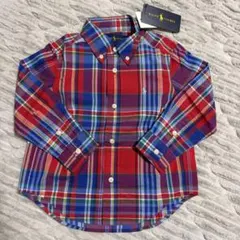 [新品未使用タグ付]Ralph Lauren チェック柄シャツ 90cm/2T