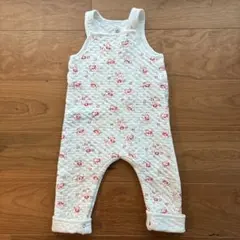 PETIT BATEAU 花柄 ロンパース　カバーオール　サロペット