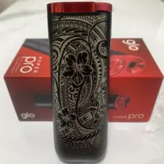 ハワイアン 加工 glo pro グロープロ ルビーブラック 赤黒 ハイビスカス