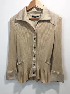 BURBERRY LONDON エンブレム刺繍 ニット 切替 シャツ 1