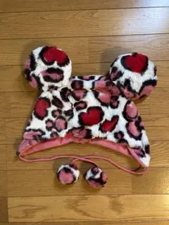廃盤レア✨　Disney ディズニー　ファンキャップ　ミニー　豹柄　ヒョウ柄