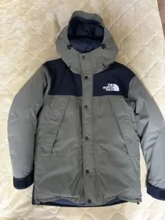 THE NORTH FACE フード付きダウンジャケット S カーキ・ネイビー