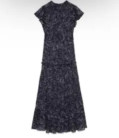 FRAY I.D シフォンプリーツプリントワンピース