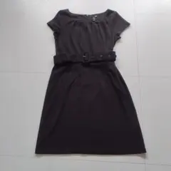 H＆M　半袖ワンピース　ブラック　Lサイズくらい