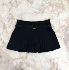 【新品】ZARA ザラ　プリーツスカート フリルスカートパンツ　XS 黒