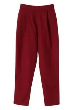 earth music & ecology ボルドー M 9分丈テーパードパンツ