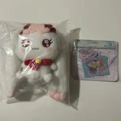 プリキュア 一番くじ ふわふわ妖精ぬいぐるみ ミルク ジッパーバッグ&ステッカー