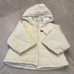 Biquette Club フード付き中綿コート アイボリー　ホワイト