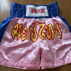 THAIBOXING ムエタイパンツ ピンク ブルー Mサイズ