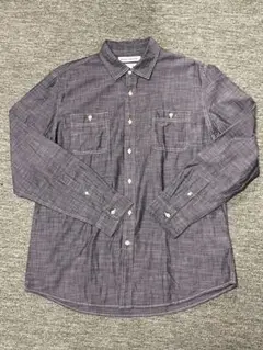 amazon essentials シャンブレー長袖シャツ XL