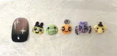たまごっち　ネイルパーツ 5種　3Dパーツ