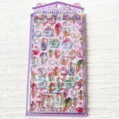 立体シール　3Dシール アイス