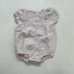 ジェラートピケ　ガーゼロンパース　80-90cm