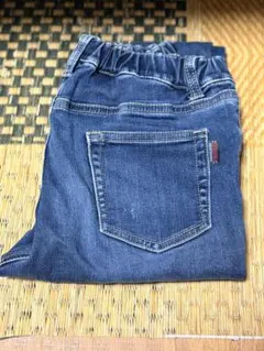 130サイズ デニム風ロングパンツ