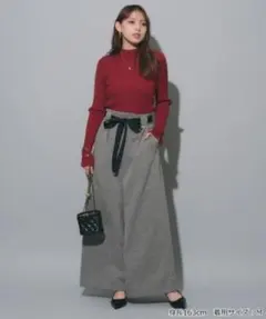 マイストラーダ　リボンベルトワイドパンツ